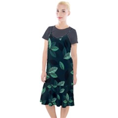 Foliage Camis Fishtail Dress by HermanTelo