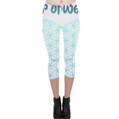 Flower Of Life  Capri Leggings  by tony4urban