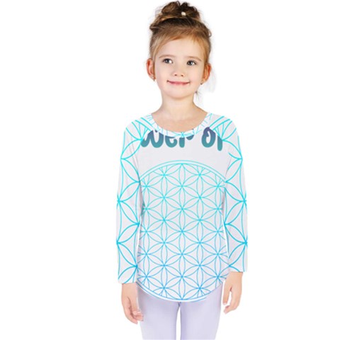 Flower Of Life  Kids  Long Sleeve Tee by tony4urban