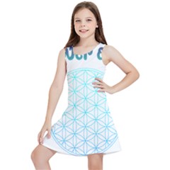 Flower Of Life  Kids  Lightweight Sleeveless Dress by tony4urban