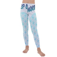 Flower Of Life  Kids  Lightweight Velour Leggings by tony4urban