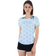 Flower Of Life  Back Cut Out Sport Tee by tony4urban