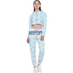 Flower Of Life  Cropped Zip Up Lounge Set by tony4urban