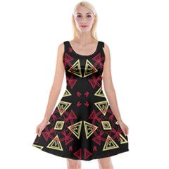 Abstract Pattern Geometric Backgrounds   Reversible Velvet Sleeveless Dress by Eskimos