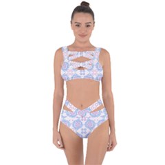 Abstract Pattern Geometric Backgrounds   Bandaged Up Bikini Set  by Eskimos