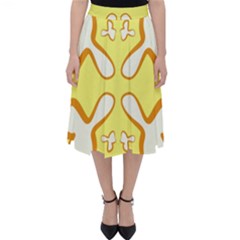 Abstract Pattern Geometric Backgrounds   Classic Midi Skirt by Eskimos