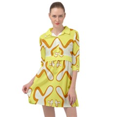 Abstract Pattern Geometric Backgrounds   Mini Skater Shirt Dress by Eskimos