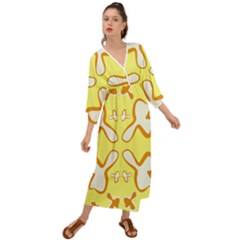 Abstract Pattern Geometric Backgrounds   Grecian Style  Maxi Dress by Eskimos