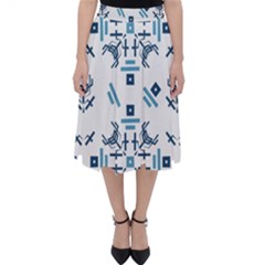 Abstract Pattern Geometric Backgrounds   Classic Midi Skirt by Eskimos