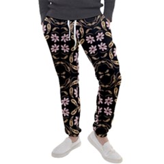 Folk Flowers Print Floral Pattern Ethnic Art Men s Jogger Sweatpants by Eskimos