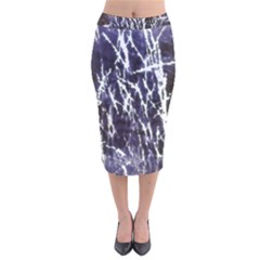 Abstract Light Games 5 Velvet Midi Pencil Skirt by DimitriosArt