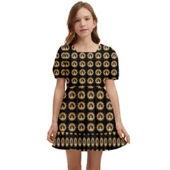 Olimedblk Kids  Short Sleeve Dolly Dress by violetheavensky