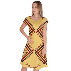 Abstract Pattern Geometric Backgrounds   Classic Short Sleeve Dress by Eskimos