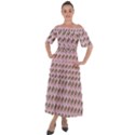 Fern Pattern 2 Pink Shoulder Straps Boho Maxi Dress  View1