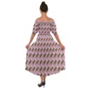 Fern Pattern 2 Pink Shoulder Straps Boho Maxi Dress  View2