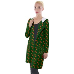 Kawaii Pumpkin Patt Green Hooded Pocket Cardigan by violetheavensky