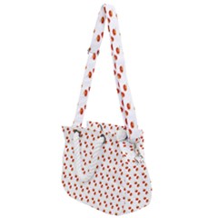 Kawaii Pumpkin Patt White Rope Handles Shoulder Strap Bag by violetheavensky