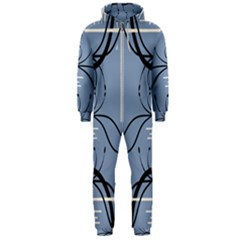 Abstract Pattern Geometric Backgrounds   Hooded Jumpsuit (men) by Eskimos