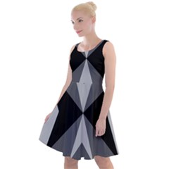 Abstract Pattern Geometric Backgrounds   Knee Length Skater Dress by Eskimos