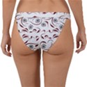 Folk flowers print Floral pattern Ethnic art Band Bikini Bottom View2