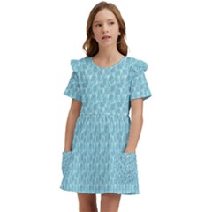 Fresh Kids  Frilly Sleeves Pocket Dress by Sparkle