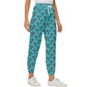 Digital Illusion Cropped Drawstring Pants View3