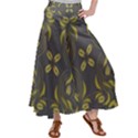 Folk flowers print Floral pattern Ethnic art Satin Palazzo Pants View1