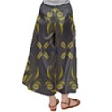 Folk flowers print Floral pattern Ethnic art Satin Palazzo Pants View2