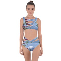 Mountain-mount-landscape-japanese Bandaged Up Bikini Set  by Sudhe