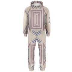 Abstract Pattern Geometric Backgrounds   Hooded Jumpsuit (men) by Eskimos