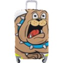 Bulldog-cartoon-illustration-11650862 Luggage Cover (Large) View1