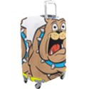 Bulldog-cartoon-illustration-11650862 Luggage Cover (Large) View2