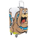 Bulldog-cartoon-illustration-11650862 Luggage Cover (Medium) View2