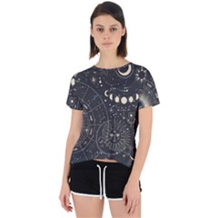 Magic-patterns Open Back Sport Tee by CoshaArt