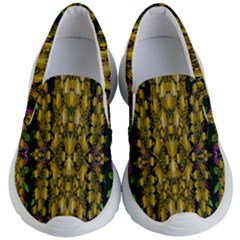 Fanciful Fantasy Flower Forest Kids Lightweight Slip Ons by pepitasart