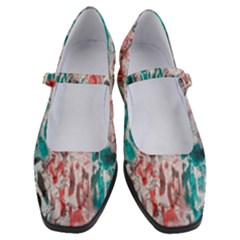 Colorful Spotted Reptilian Coral Women s Mary Jane Shoes by MickiRedd