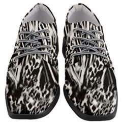 Zebra Leopard Black 7000 Women Heeled Oxford Shoes by MickiRedd