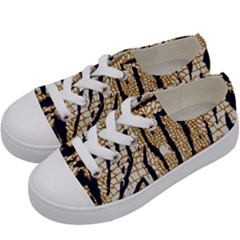 Tiger Snake Black 7000 Kids  Low Top Canvas Sneakers by MickiRedd