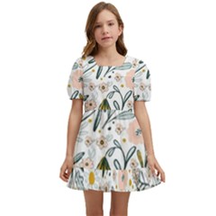 Floral Kids  Short Sleeve Dolly Dress