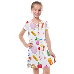 Summer-fair-food-goldfish Copy Copy Kids  Cross Web Dress by Nexatart