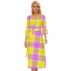 Pink Tartan-8 Midsummer Wrap Dress by tartantotartanspink