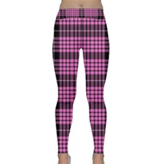 Pink Tartan 3 Classic Yoga Leggings by tartantotartanspink