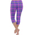 Tartan Purple Capri Yoga Leggings View4