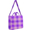 Pink Tartan 6 Square Shoulder Tote Bag View2