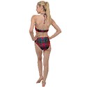 Caledonia Modern Tartan Plunging Cut Out Swimsuit View2