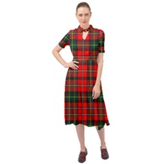 Boyd Modern Tartan 2 Keyhole Neckline Chiffon Dress by tartantotartansred