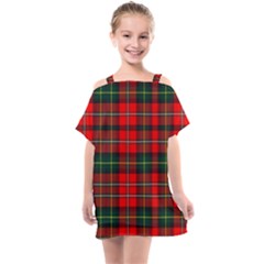 Boyd Modern Tartan 2 Kids  One Piece Chiffon Dress by tartantotartansred