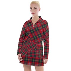 Boyd Modern Tartan Women s Long Sleeve Casual Dress by tartantotartansred