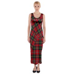 Boyd Modern Tartan Fitted Maxi Dress by tartantotartansred