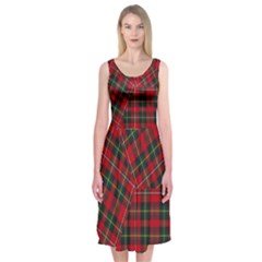 Boyd Modern Tartan Midi Sleeveless Dress by tartantotartansred